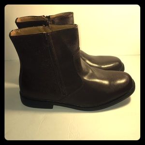 Haband Executive Division Brown Leather Ankle Boot